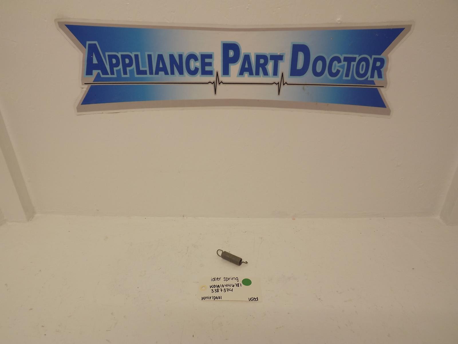 Whirlpool Dryer WPW10446781 3387374 Idler Spring Used Whirlpool Dryer WPW10446781 3387374 Idler Spring Used